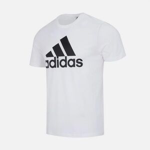 Men’s adidas Essentials Single Jersey Big Logo Tee White
